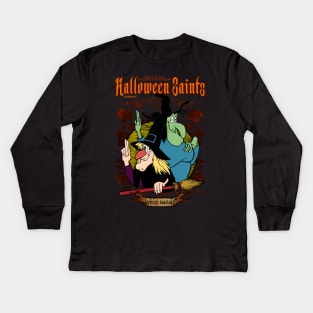 Halloween Saints Series 2: Which Hazel? Kids Long Sleeve T-Shirt